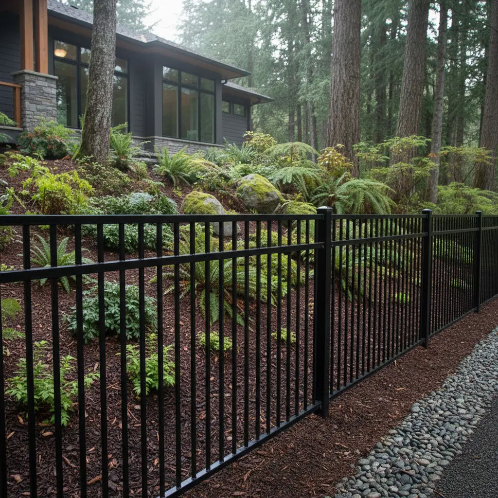 metal fencing on a Courtenay property